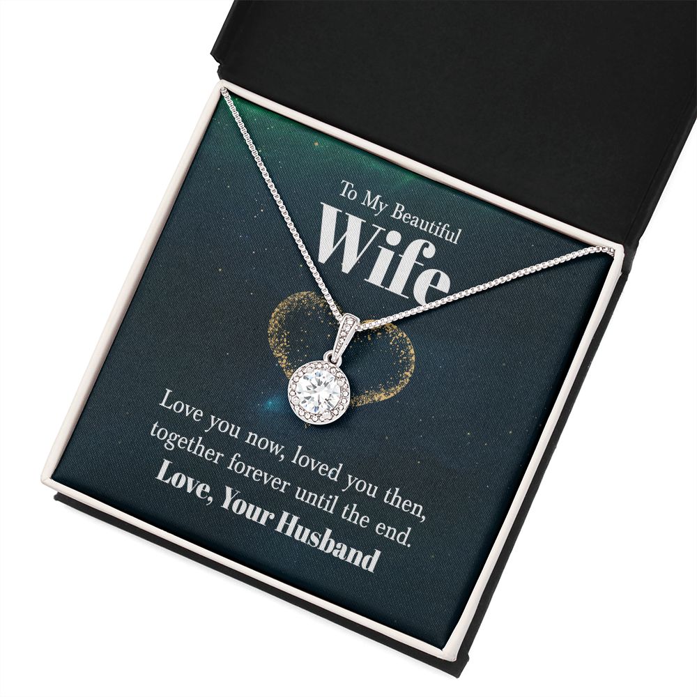 To My Wife Love You Now Eternal Hope Necklace Message Card-Express Your Love Gifts