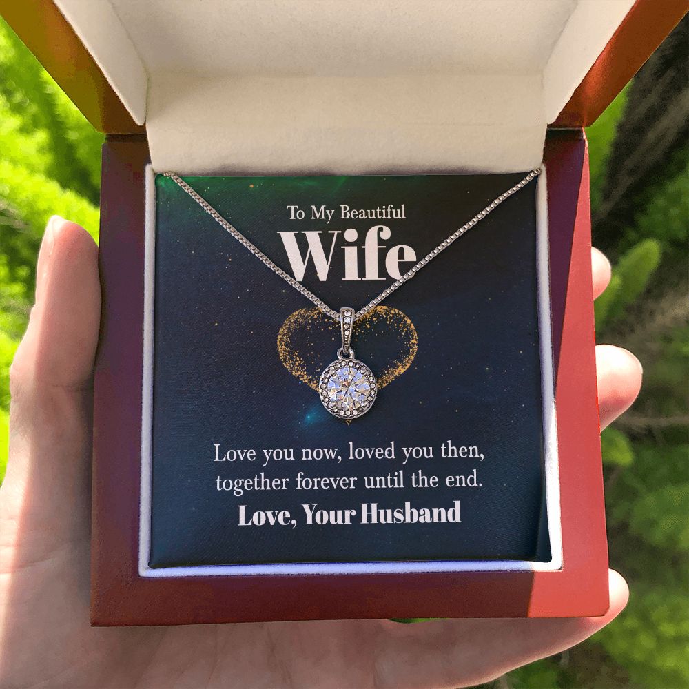 To My Wife Love You Now Eternal Hope Necklace Message Card-Express Your Love Gifts