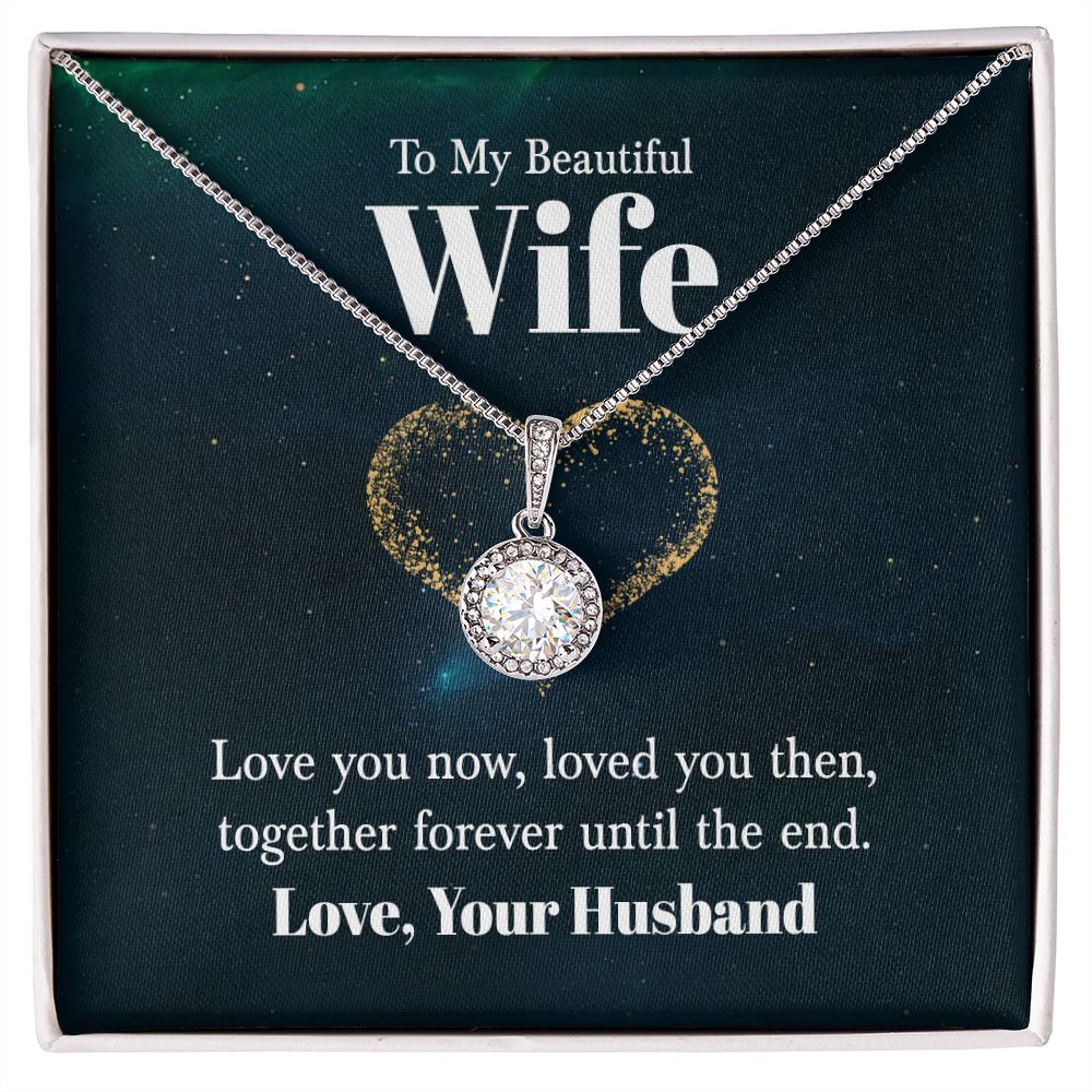To My Wife Love You Now Eternal Hope Necklace Message Card-Express Your Love Gifts