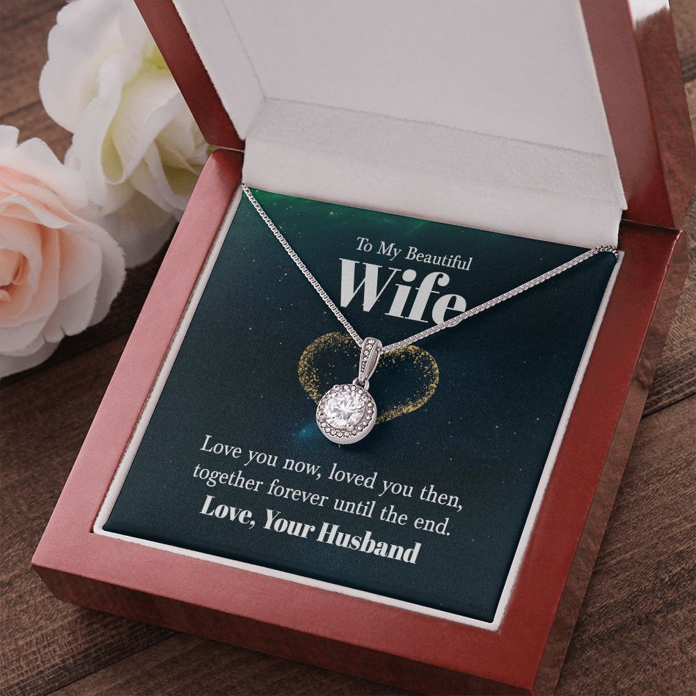 To My Wife Love You Now Eternal Hope Necklace Message Card-Express Your Love Gifts