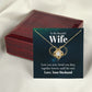 To My Wife Love You Now Infinity Knot Necklace Message Card-Express Your Love Gifts