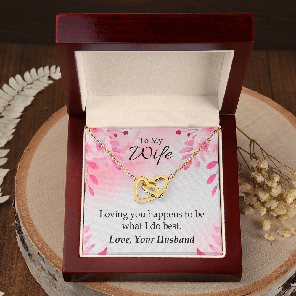 To My Wife Loving You is What I Do Best Inseparable Necklace-Express Your Love Gifts