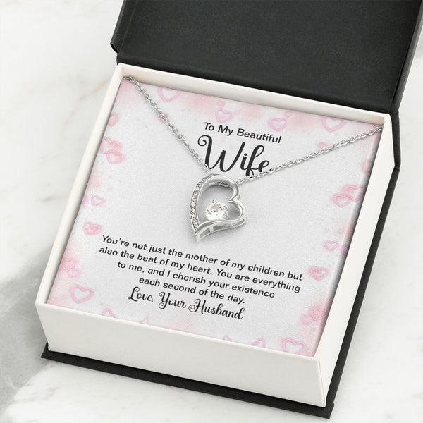 Wife Necklace €“ Necklace For Wife €“ Gift Necklace Message Card €“ To –  Rakva
