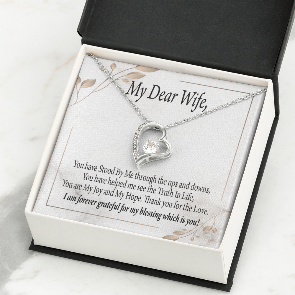 To My Wife, From Husband, Love Knot Necklace, & Message Card Gift – Lainey  Brooke Jewelry