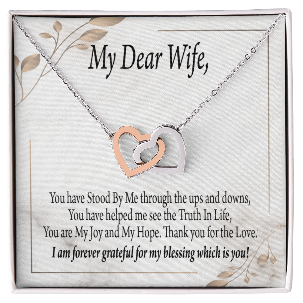 To My Wife My Dear Wife Inseparable Necklace-Express Your Love Gifts