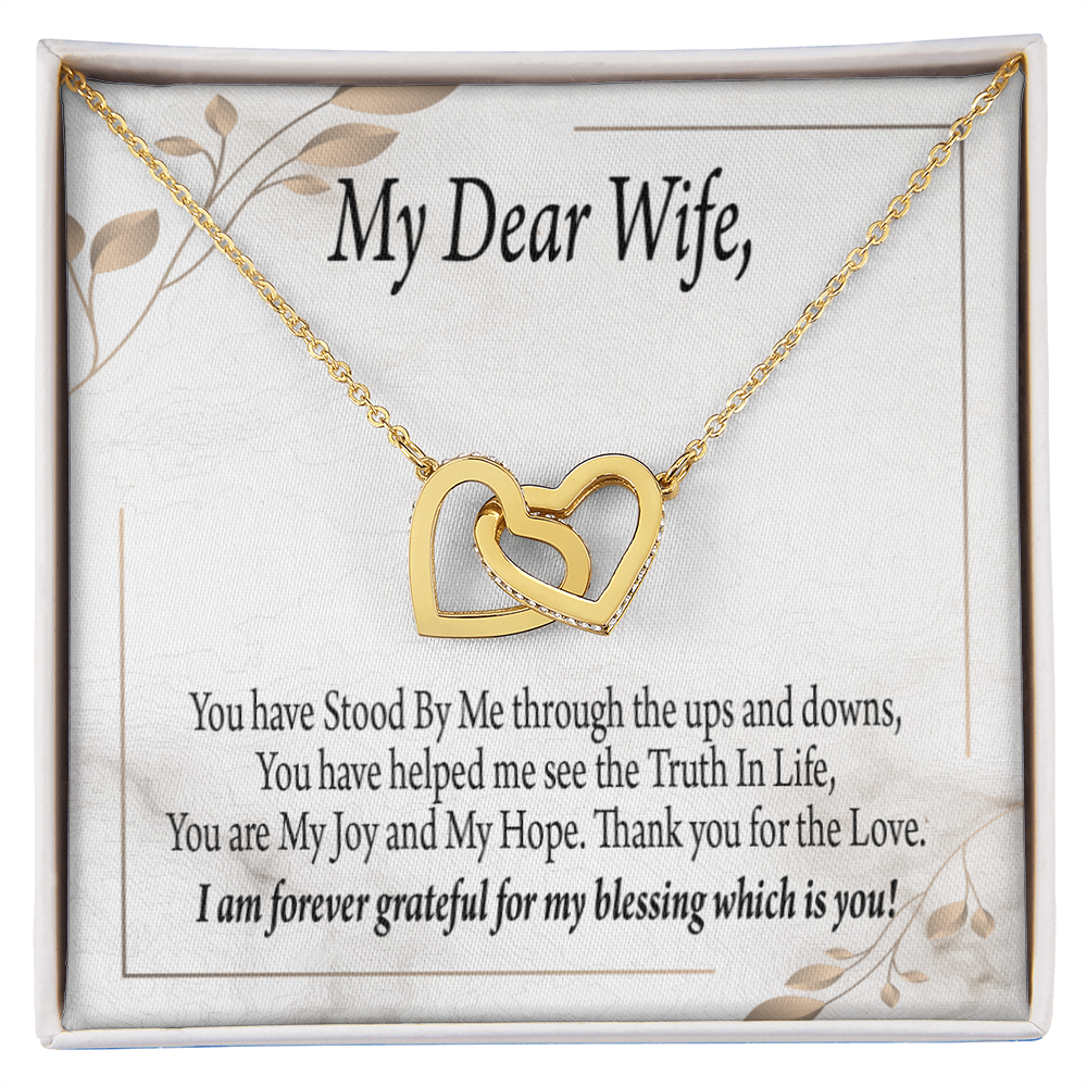 To My Wife My Dear Wife Inseparable Necklace-Express Your Love Gifts