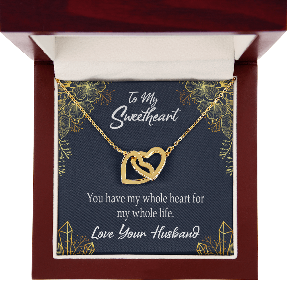 To My Wife My Heart is Yours Inseparable Necklace-Express Your Love Gifts