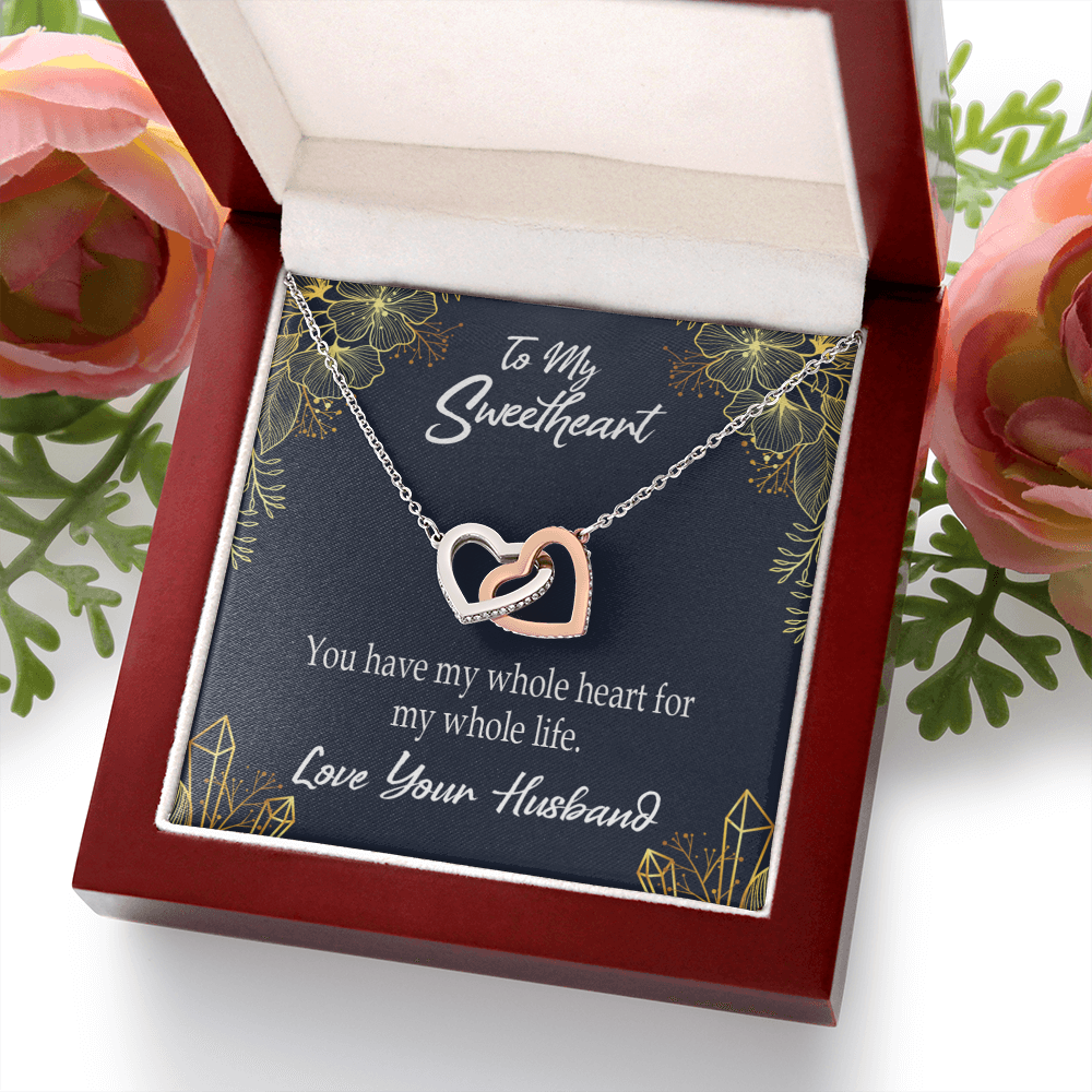 To My Wife My Heart is Yours Inseparable Necklace-Express Your Love Gifts