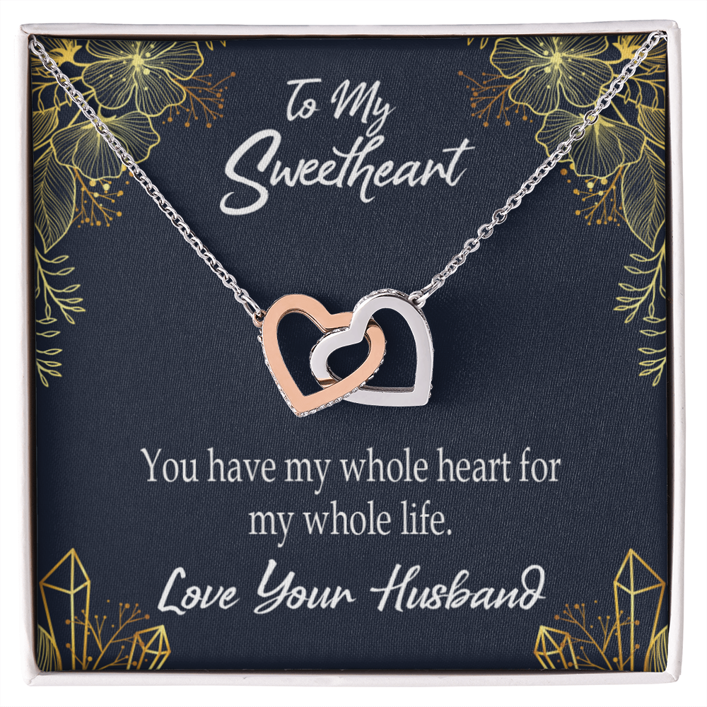 To My Wife My Heart is Yours Inseparable Necklace-Express Your Love Gifts