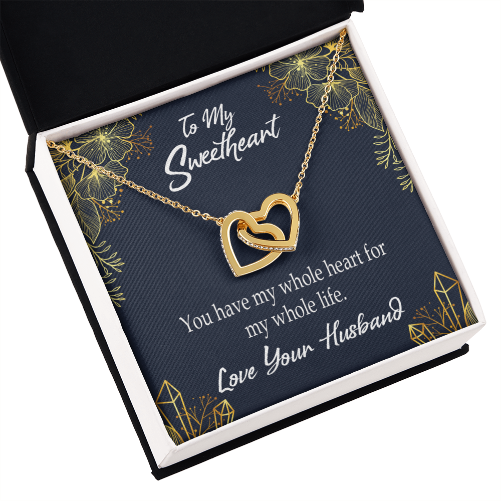 To My Wife My Heart is Yours Inseparable Necklace-Express Your Love Gifts