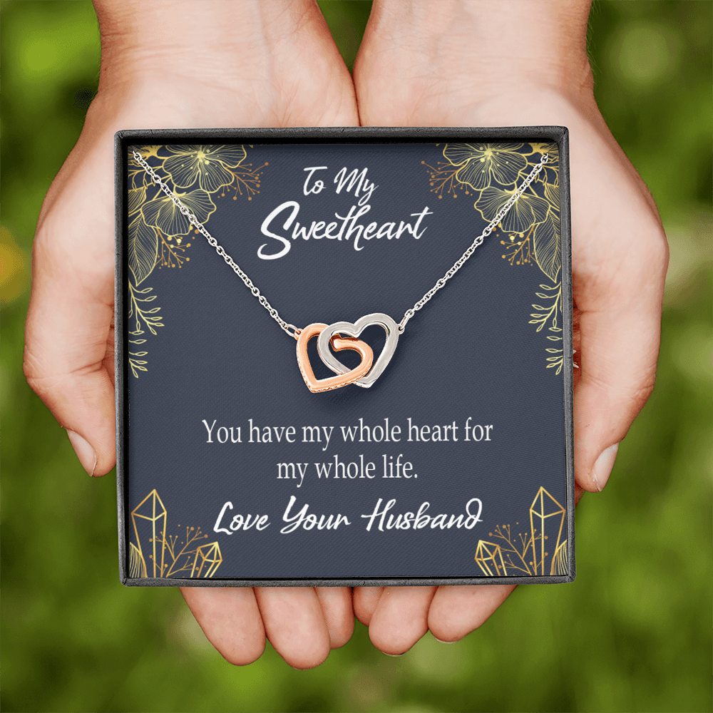 To My Wife My Heart is Yours Inseparable Necklace-Express Your Love Gifts