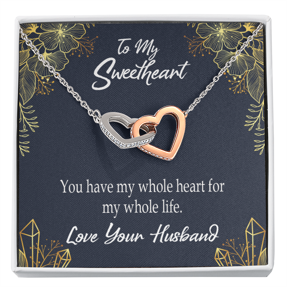 To My Wife My Heart is Yours Inseparable Necklace-Express Your Love Gifts