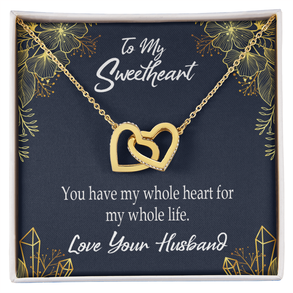 To My Wife My Heart is Yours Inseparable Necklace-Express Your Love Gifts