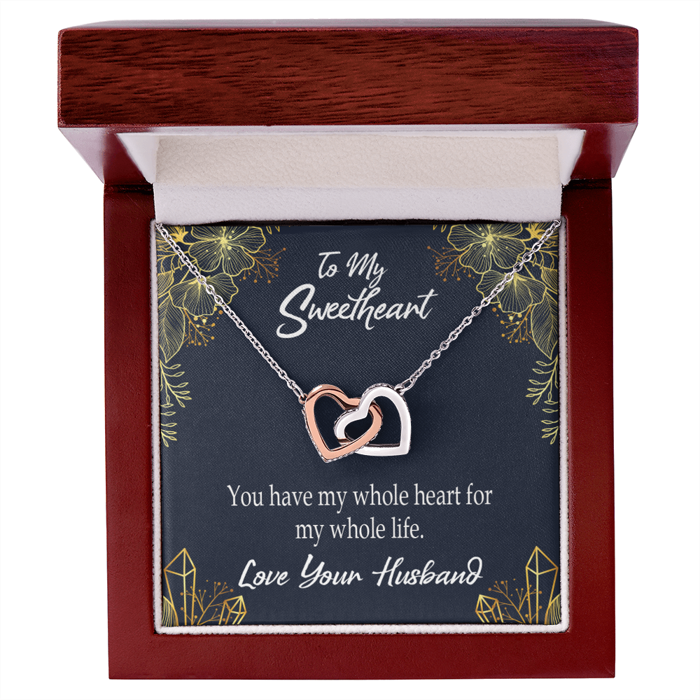 To My Wife My Heart is Yours Inseparable Necklace-Express Your Love Gifts