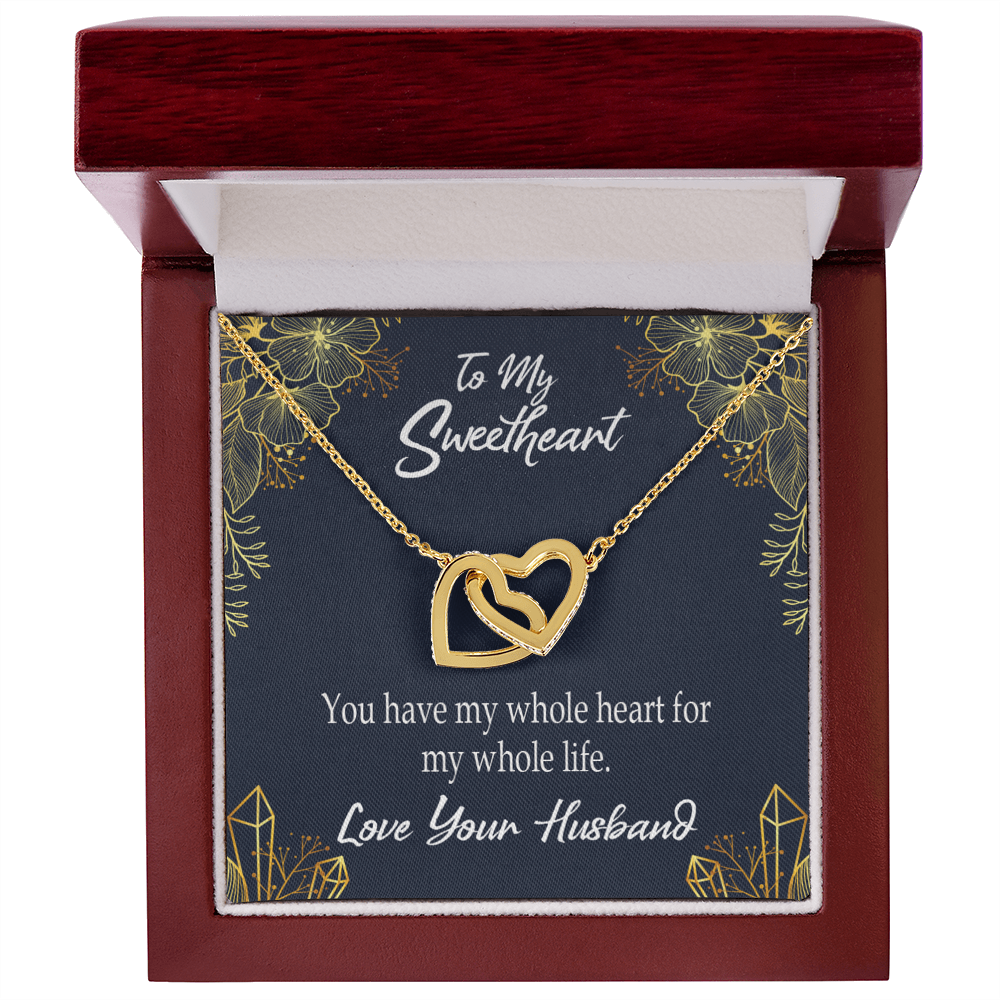 To My Wife My Heart is Yours Inseparable Necklace-Express Your Love Gifts