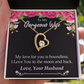 To My Wife My Love For You is Boundless Forever Necklace w Message Card-Express Your Love Gifts