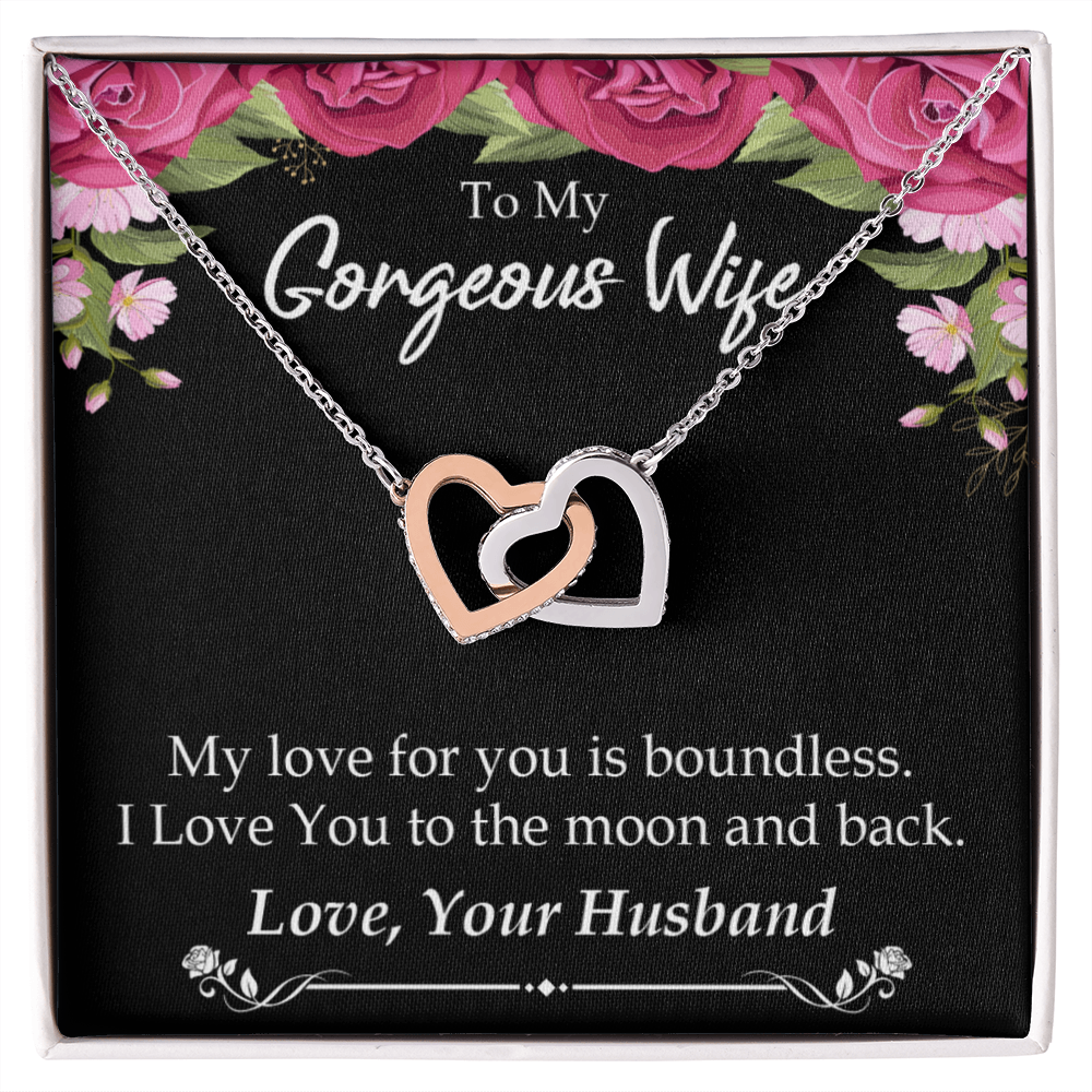 To My Wife My Love For You is Boundless Inseparable Necklace-Express Your Love Gifts