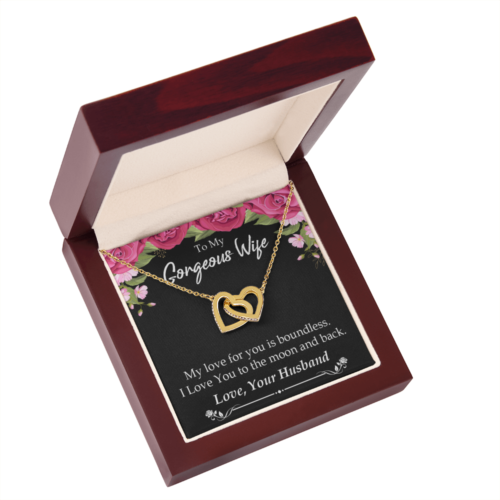 To My Wife My Love For You is Boundless Inseparable Necklace-Express Your Love Gifts