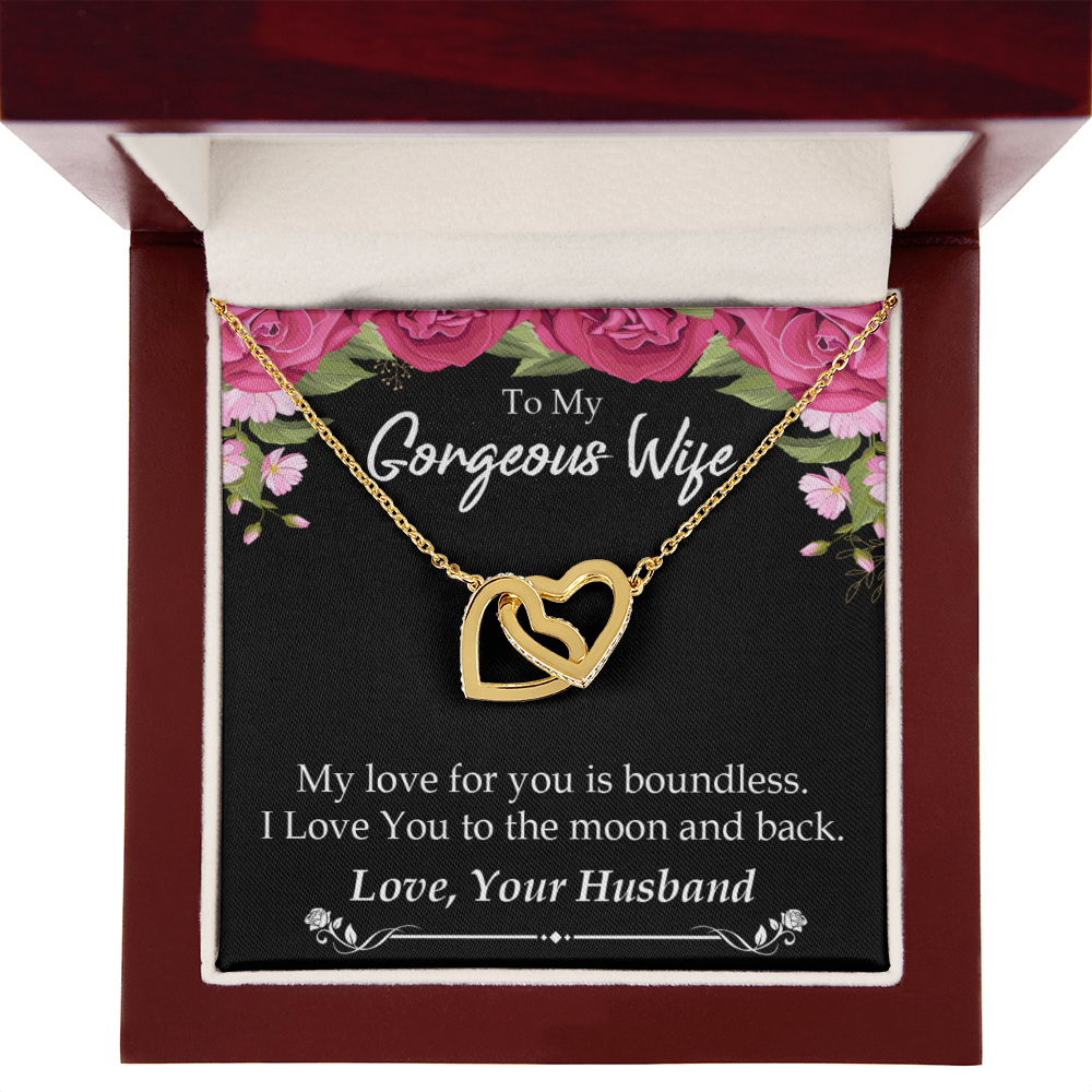 To My Wife My Love For You is Boundless Inseparable Necklace-Express Your Love Gifts