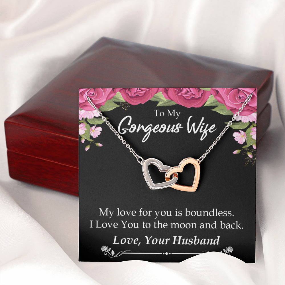 To My Wife My Love For You is Boundless Inseparable Necklace-Express Your Love Gifts