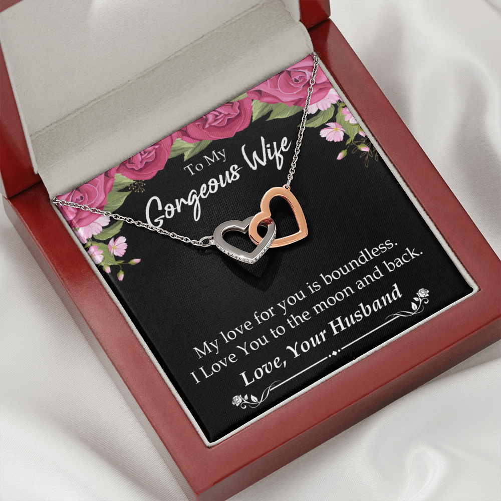 To My Wife My Love For You is Boundless Inseparable Necklace-Express Your Love Gifts