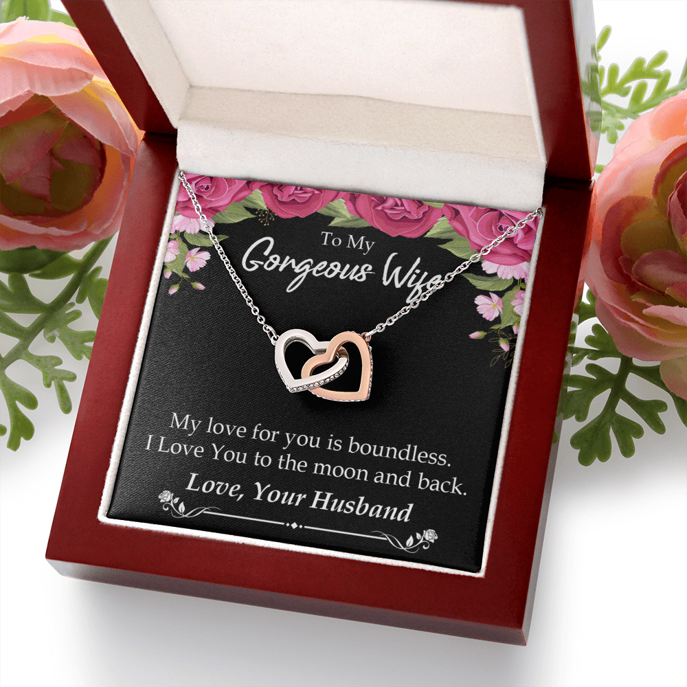 To My Wife My Love For You is Boundless Inseparable Necklace-Express Your Love Gifts