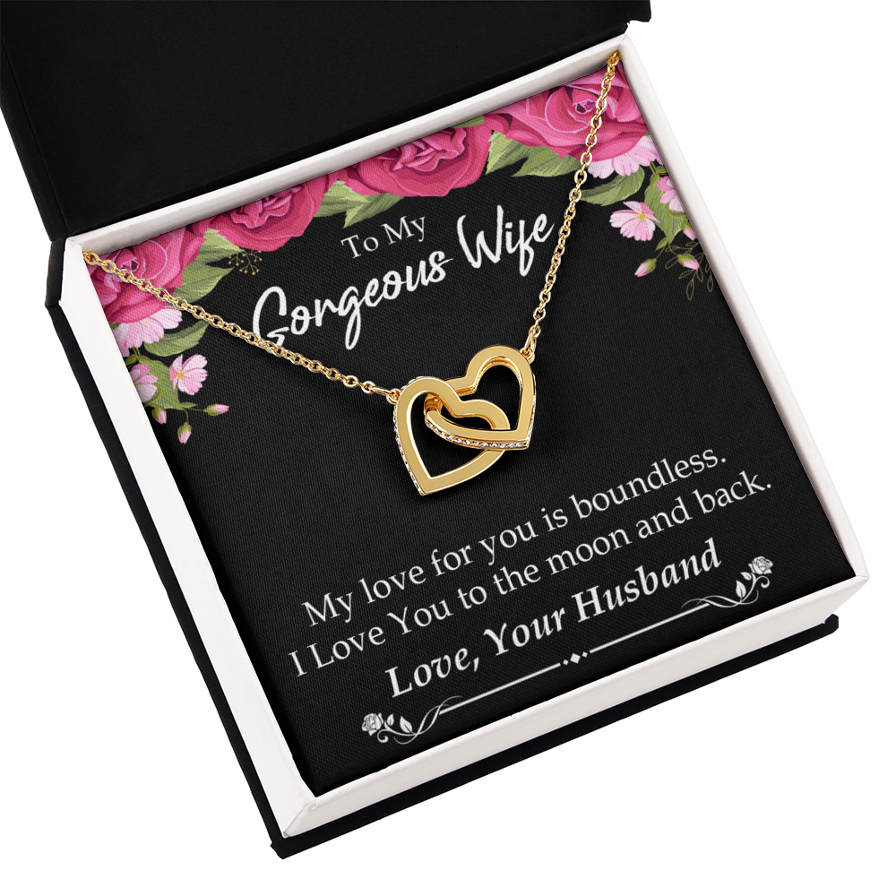 To My Wife My Love For You is Boundless Inseparable Necklace-Express Your Love Gifts