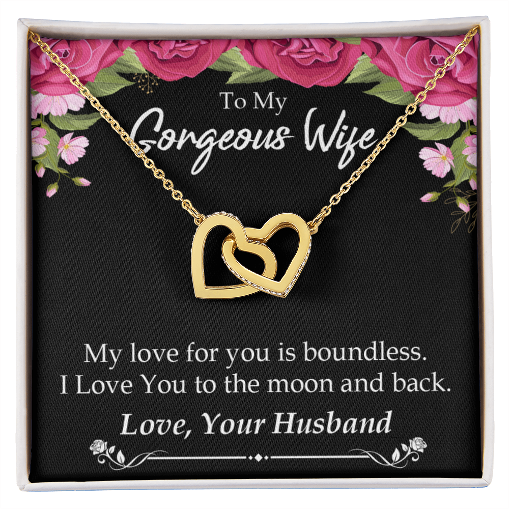 To My Wife My Love For You is Boundless Inseparable Necklace-Express Your Love Gifts