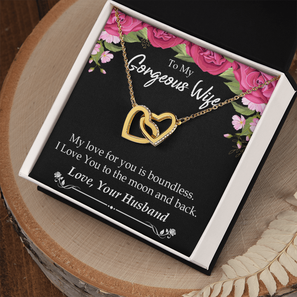 To My Wife My Love For You is Boundless Inseparable Necklace-Express Your Love Gifts