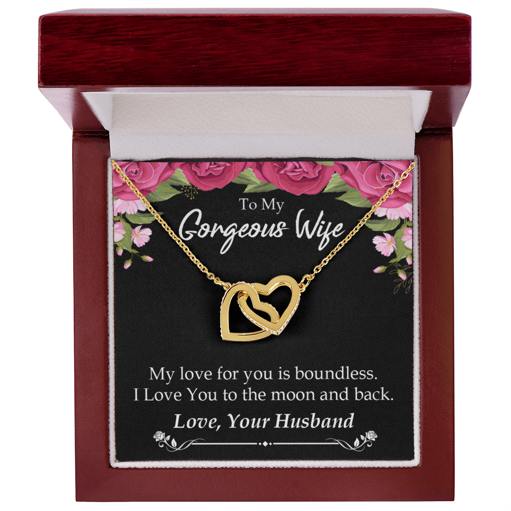 To My Wife My Love For You is Boundless Inseparable Necklace-Express Your Love Gifts