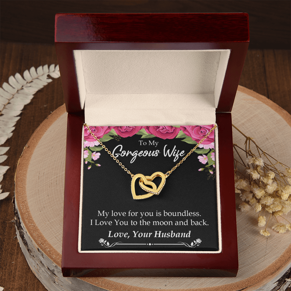 To My Wife My Love For You is Boundless Inseparable Necklace-Express Your Love Gifts