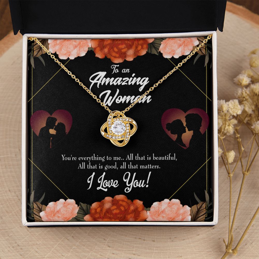 To My Wife My Love Friend Infinity Knot Necklace Message Card-Express Your Love Gifts