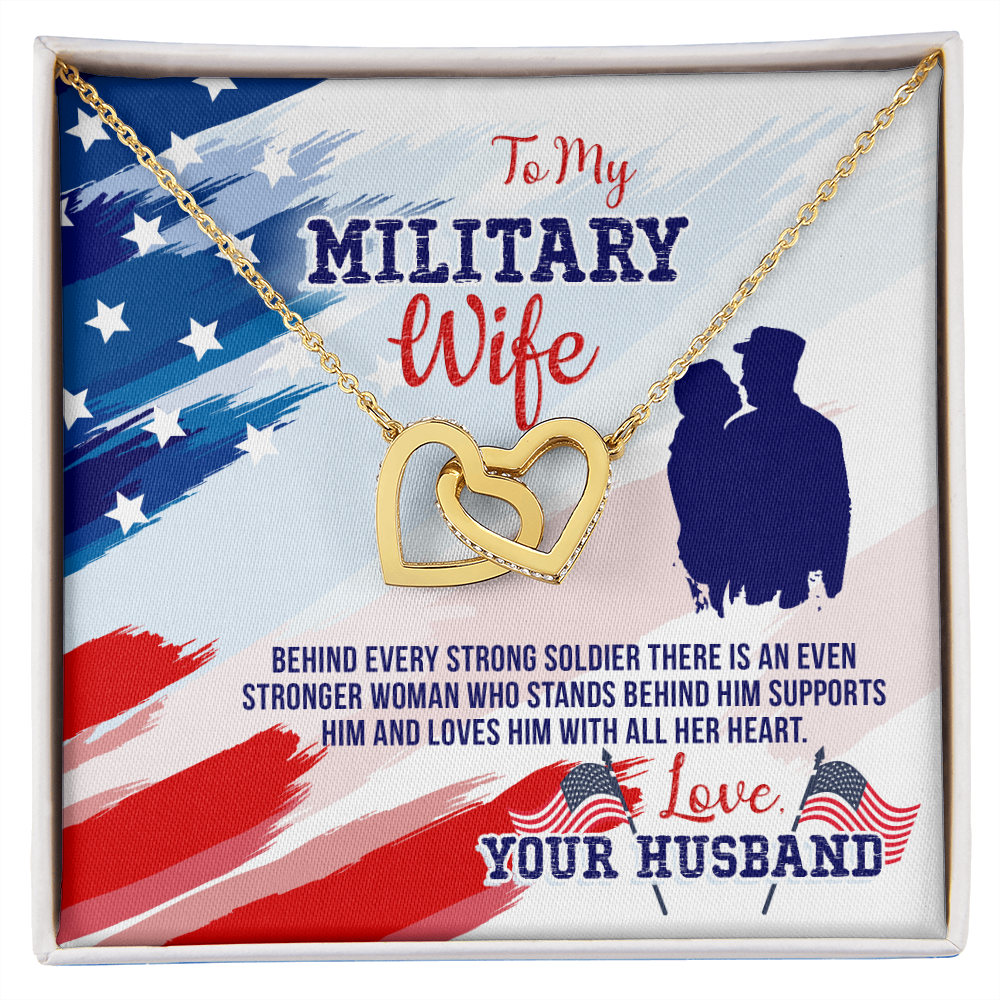 To My Wife My Milatary Wife Inseparable Necklace-Express Your Love Gifts