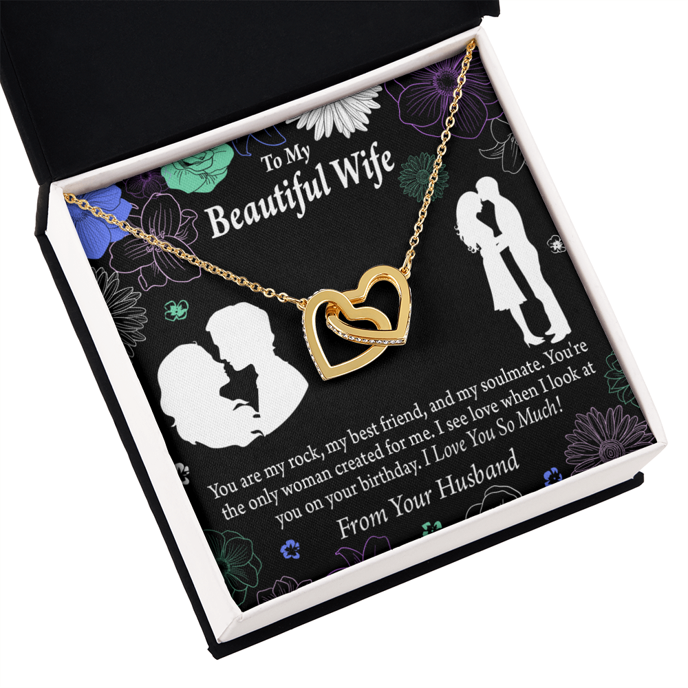 To My Wife My Rock Inseparable Necklace-Express Your Love Gifts