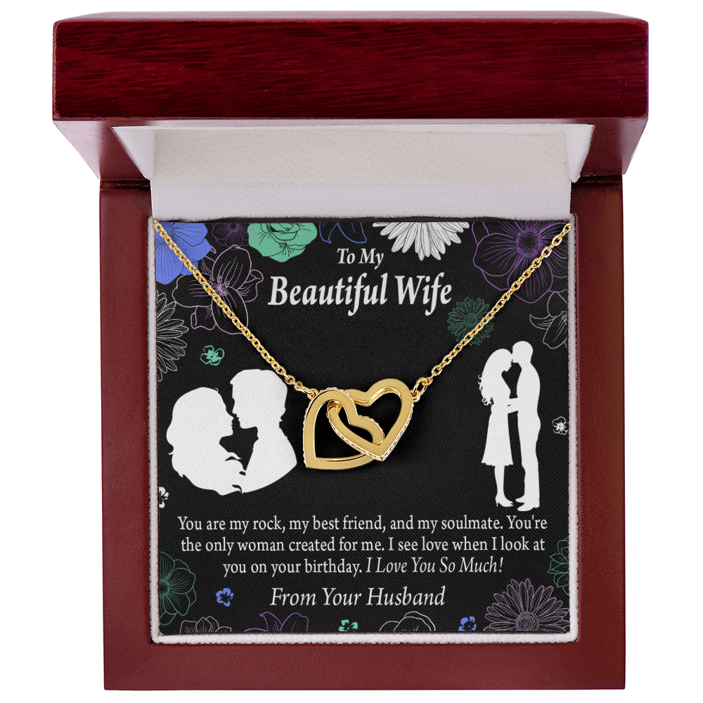 To My Wife My Rock Inseparable Necklace-Express Your Love Gifts