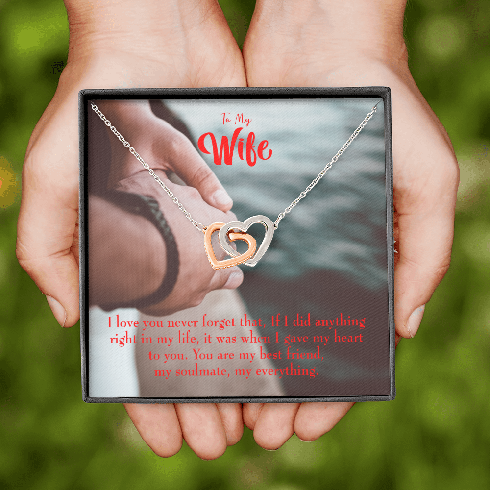 To My Wife My Soulmate My Everything Inseparable Necklace-Express Your Love Gifts