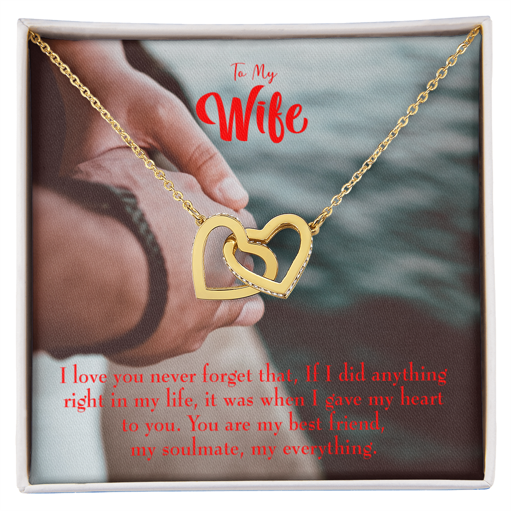 To My Wife My Soulmate My Everything Inseparable Necklace-Express Your Love Gifts