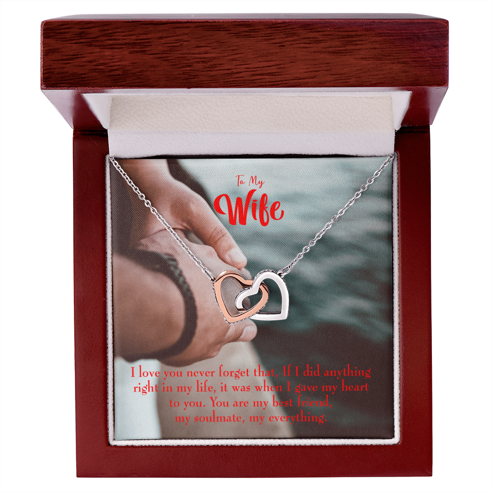 To My Wife My Soulmate My Everything Inseparable Necklace-Express Your Love Gifts