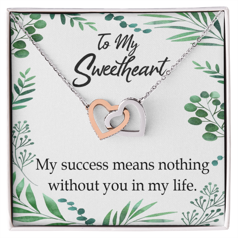 To My Wife My Success Means Nothing Without You Inseparable Necklace-Express Your Love Gifts