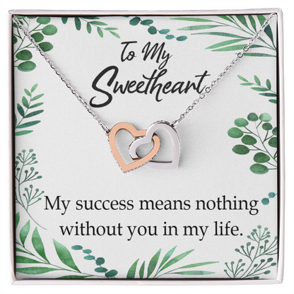 To My Wife My Success Means Nothing Without You Inseparable Necklace-Express Your Love Gifts