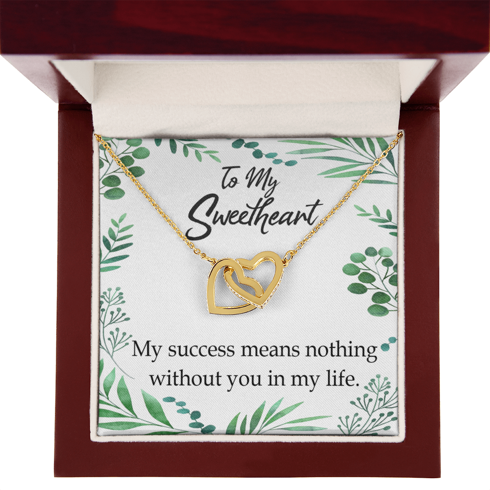 To My Wife My Success Means Nothing Without You Inseparable Necklace-Express Your Love Gifts