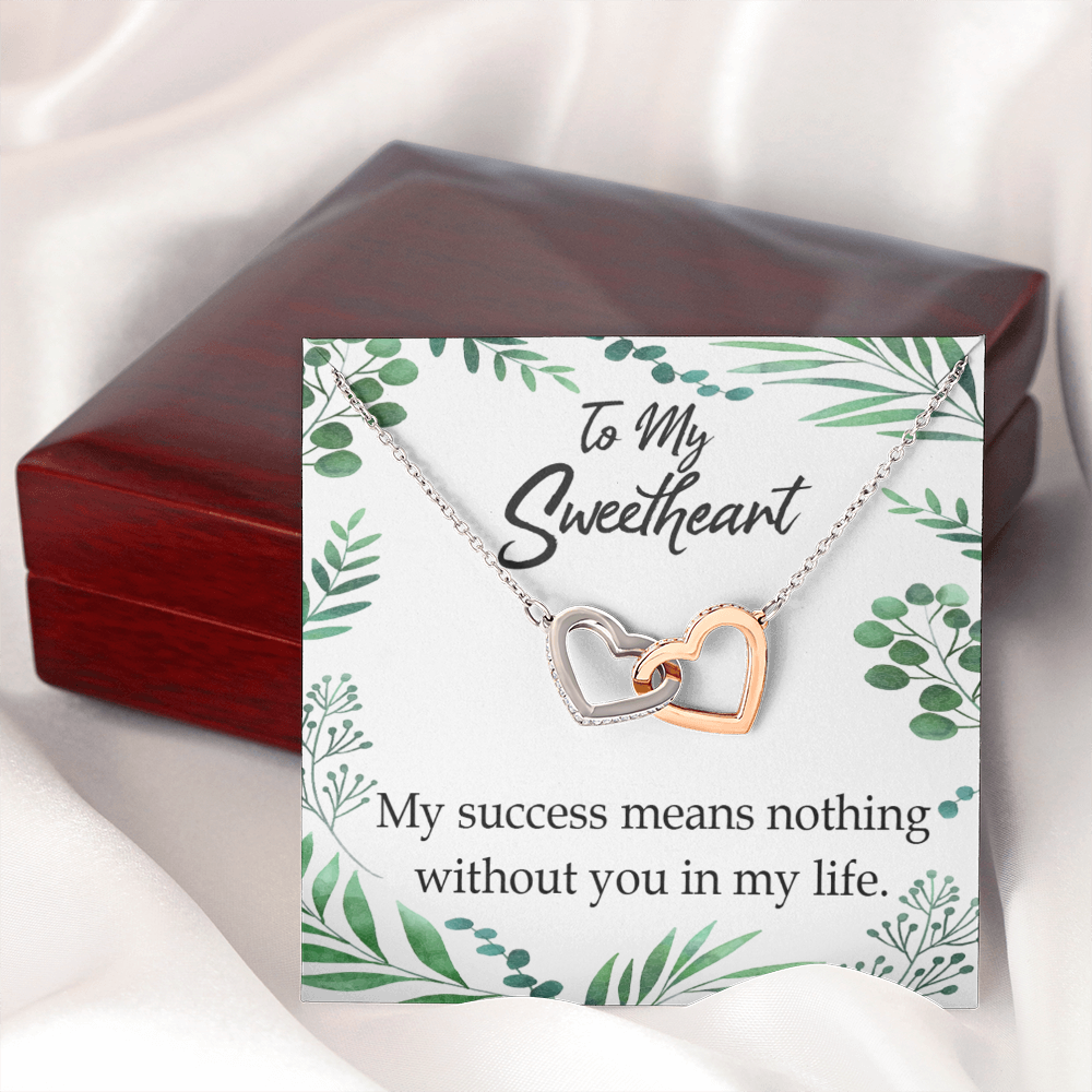 To My Wife My Success Means Nothing Without You Inseparable Necklace-Express Your Love Gifts