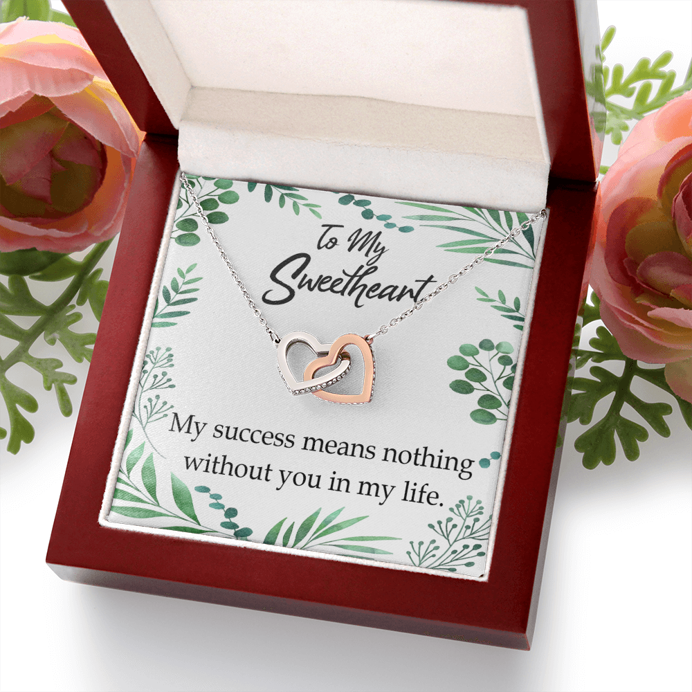 To My Wife My Success Means Nothing Without You Inseparable Necklace-Express Your Love Gifts