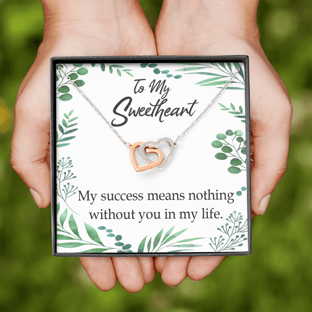 To My Wife My Success Means Nothing Without You Inseparable Necklace-Express Your Love Gifts