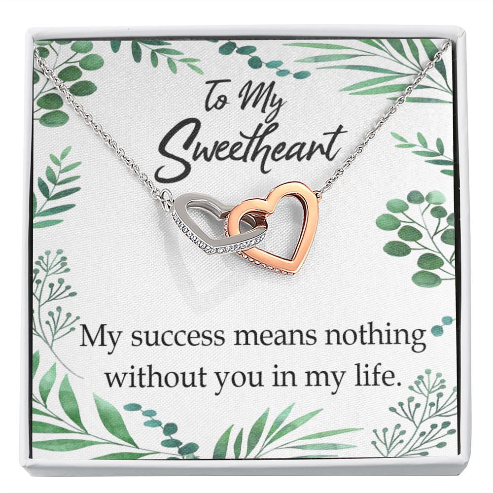 To My Wife My Success Means Nothing Without You Inseparable Necklace-Express Your Love Gifts