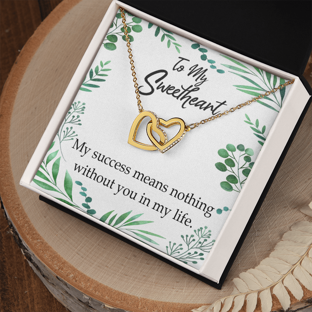 To My Wife My Success Means Nothing Without You Inseparable Necklace-Express Your Love Gifts