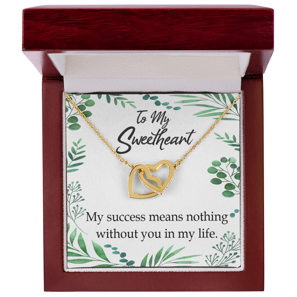 To My Wife My Success Means Nothing Without You Inseparable Necklace-Express Your Love Gifts