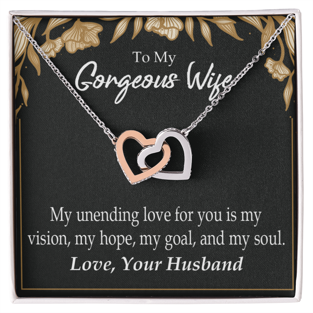 To My Wife My Unending Love For You Inseparable Necklace-Express Your Love Gifts