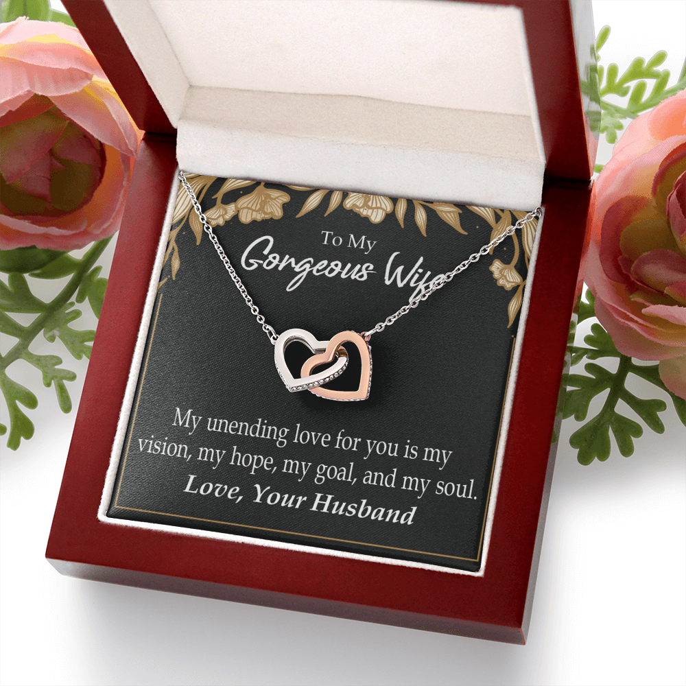 To My Wife My Unending Love For You Inseparable Necklace-Express Your Love Gifts