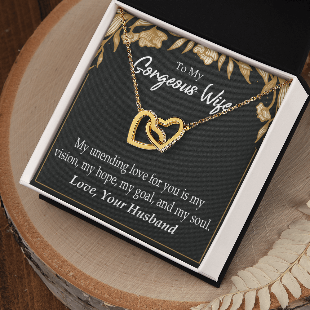 To My Wife My Unending Love For You Inseparable Necklace-Express Your Love Gifts